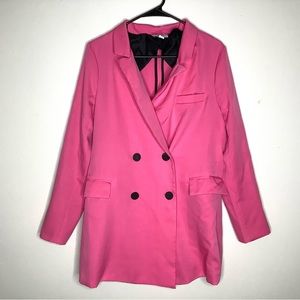 < Shero Hot Pink Barbie Blazer Size Medium >